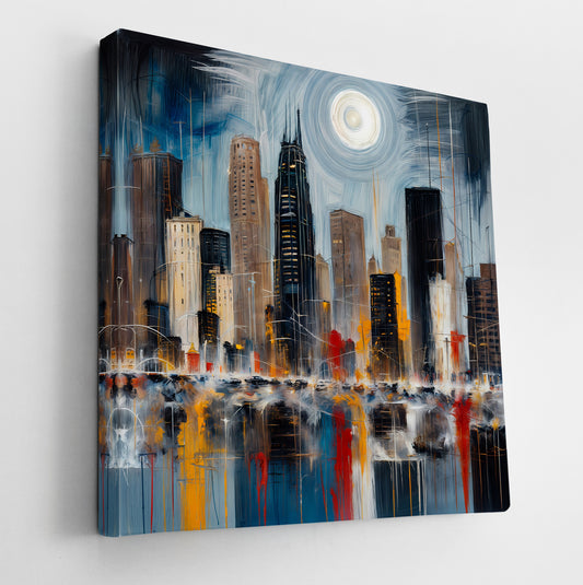 Illuminated Cityscape