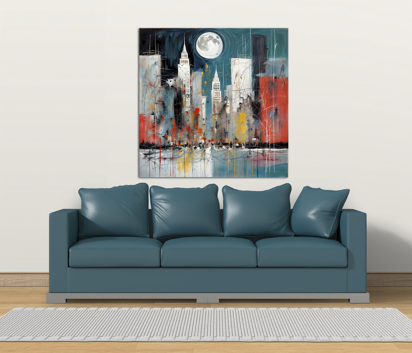 Moonlit Cityscape