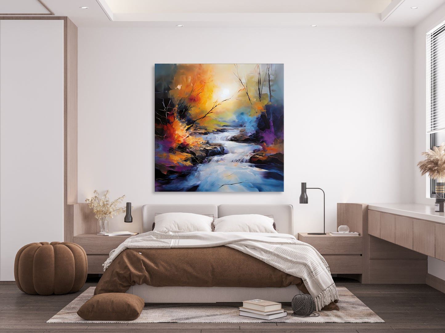 Sunlit Waterfall