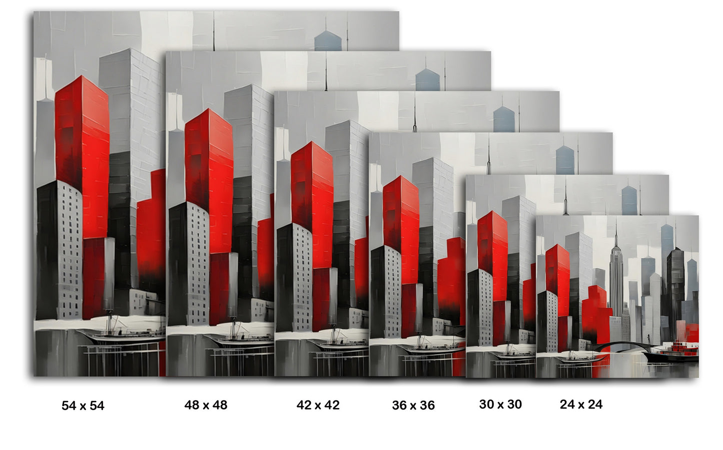 City Of Red Reflections