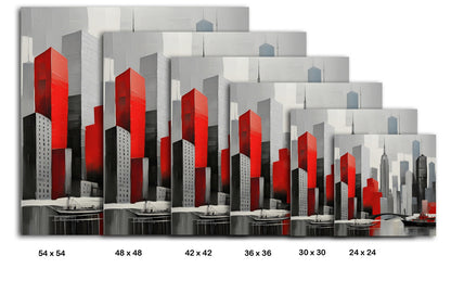 City Of Red Reflections