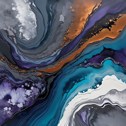 Blue And Purple Swirl