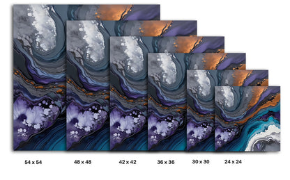 Blue And Purple Swirl