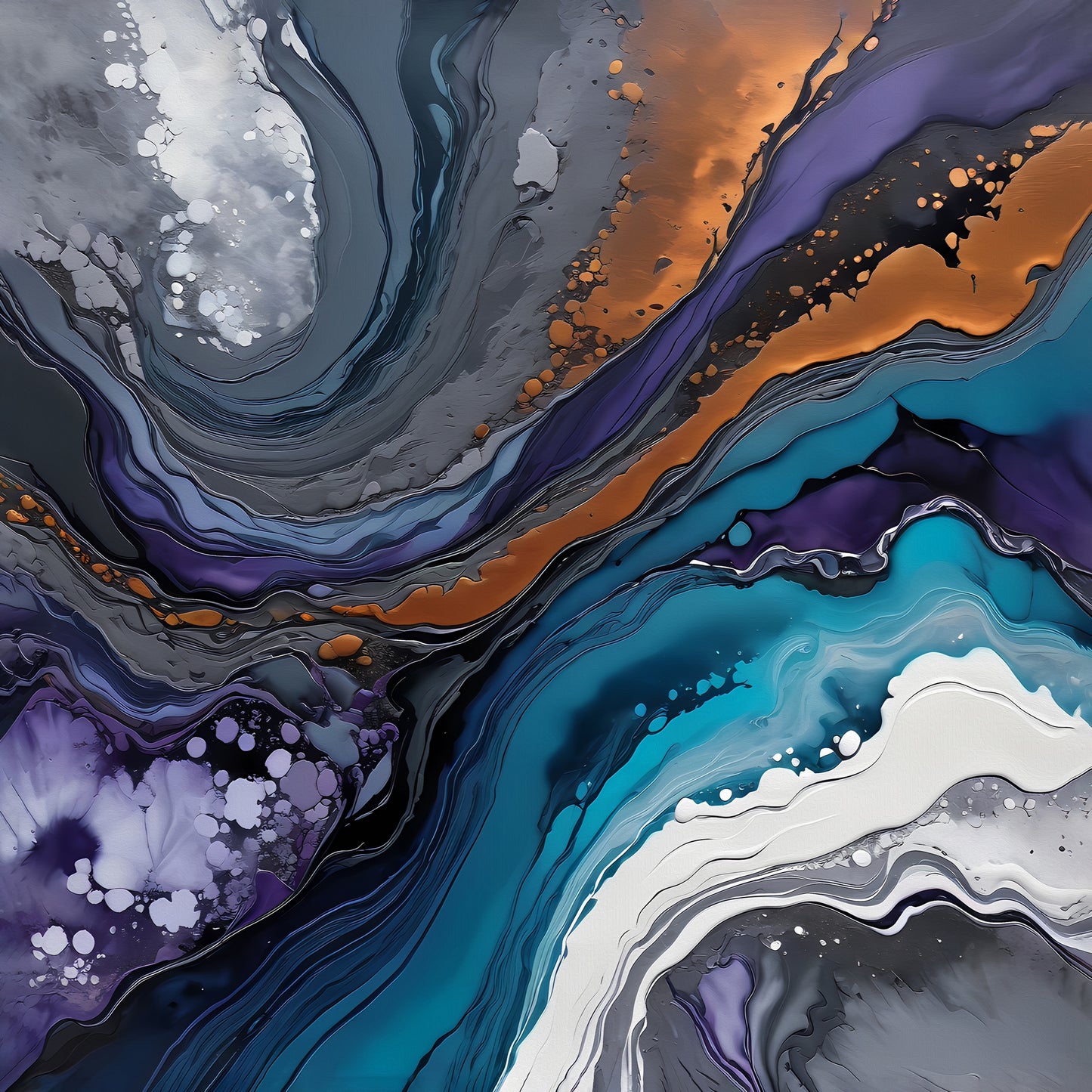 Blue And Purple Swirl