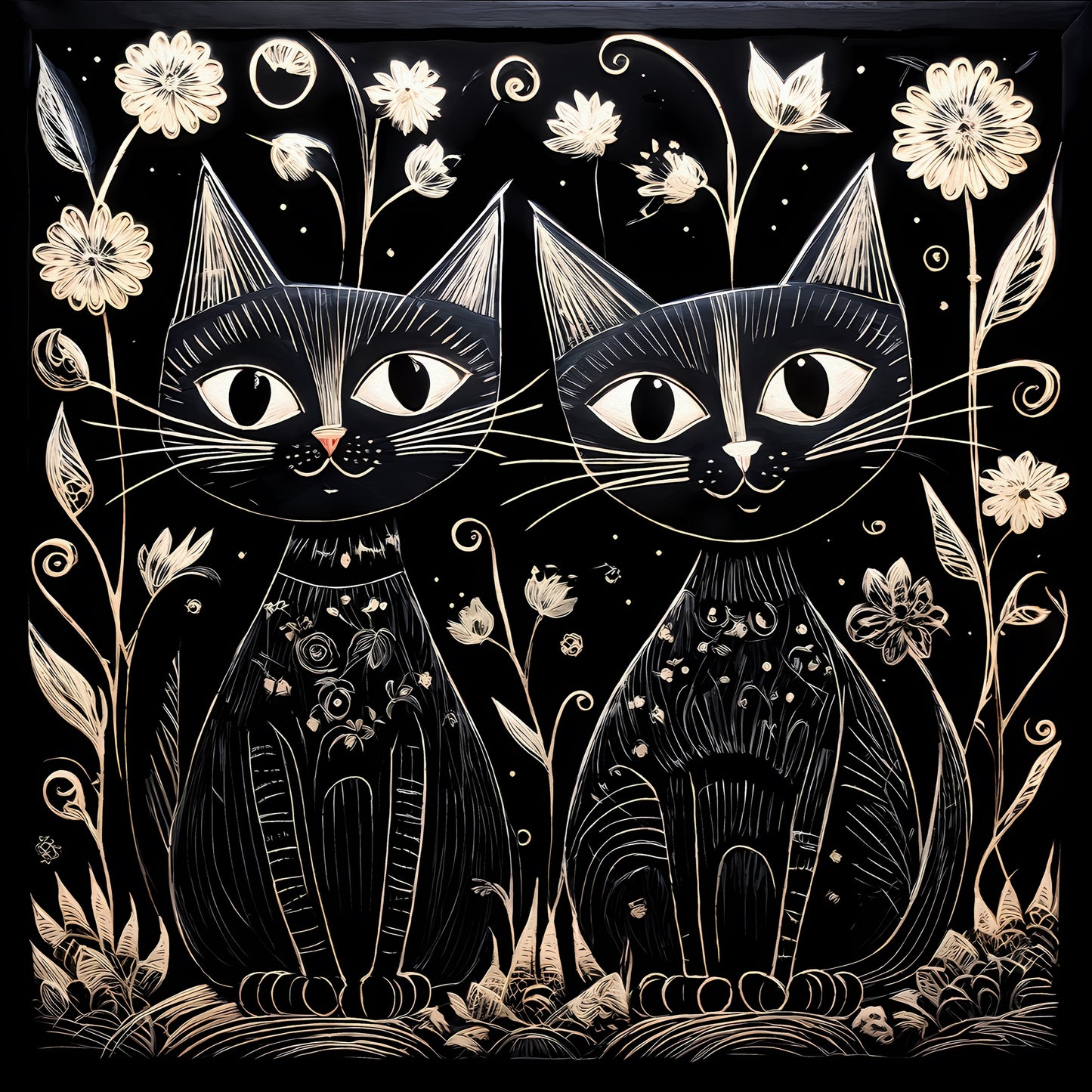 Cats In The Night
