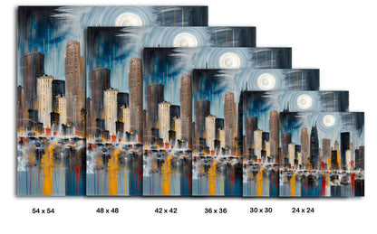 Illuminated Cityscape