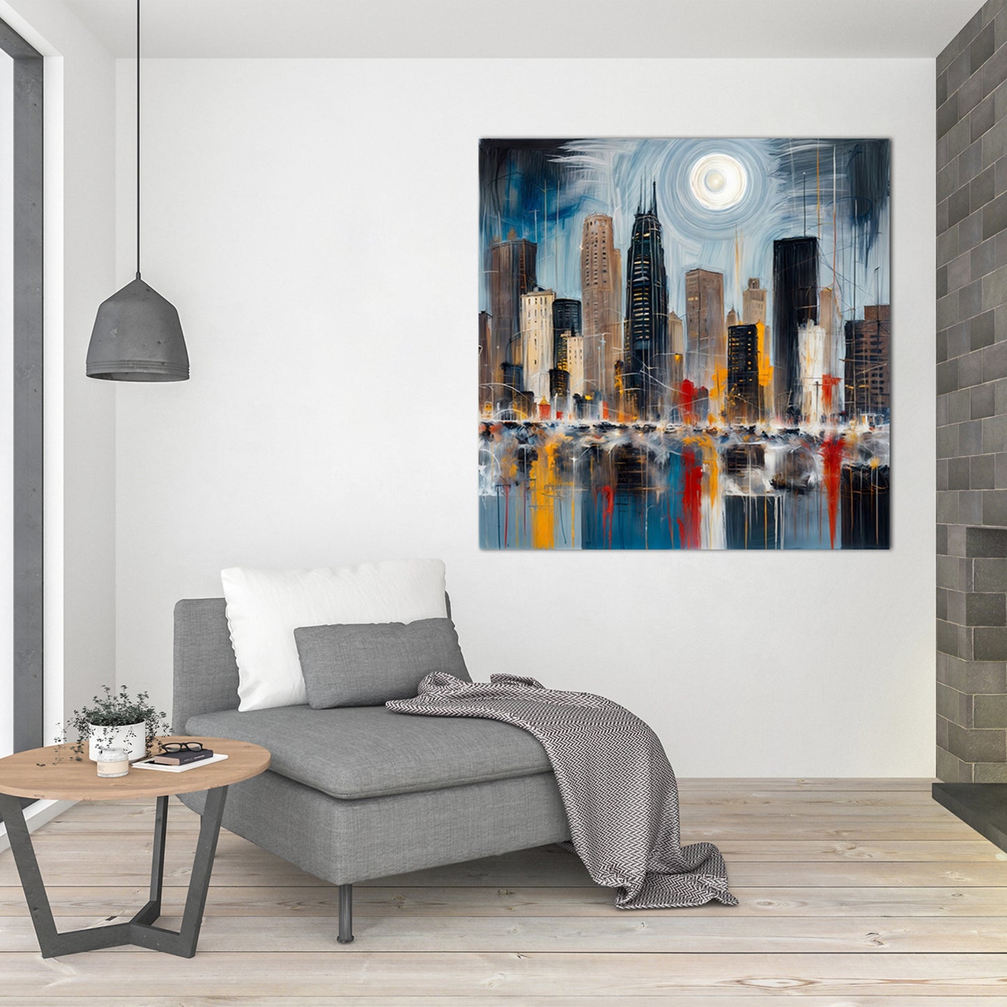 Illuminated Cityscape