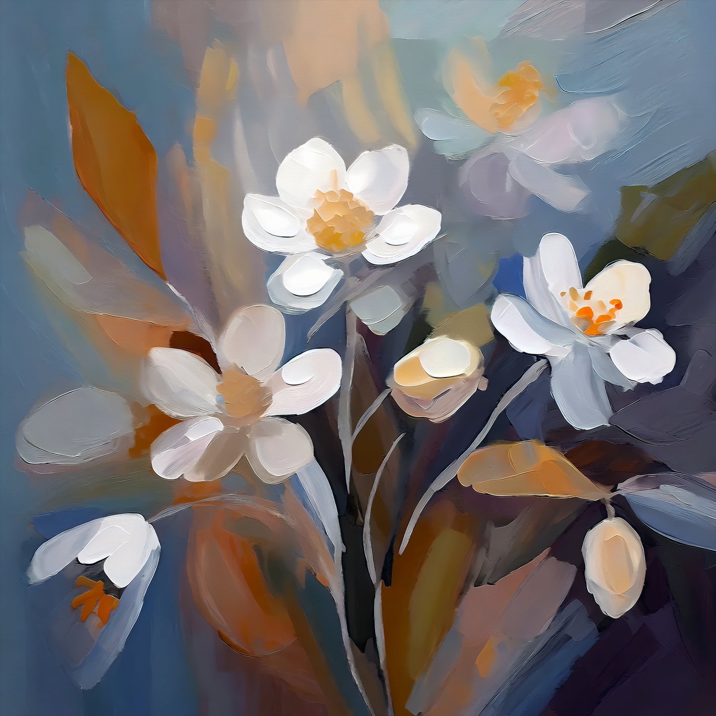 White Blossoms In Bloom