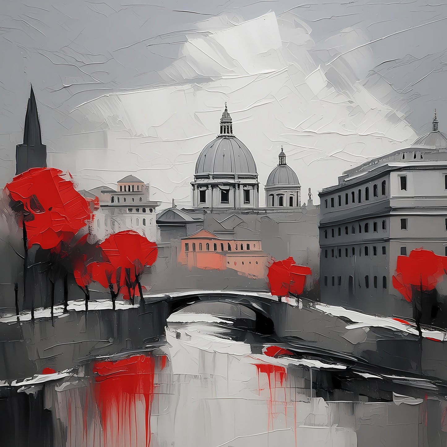 Whispers Of Red In Rome