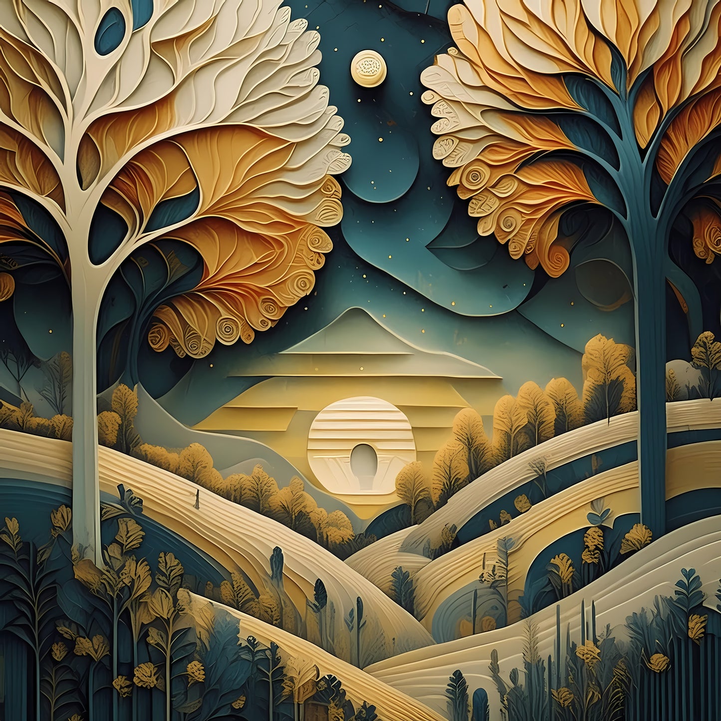 Moonlit Mountain