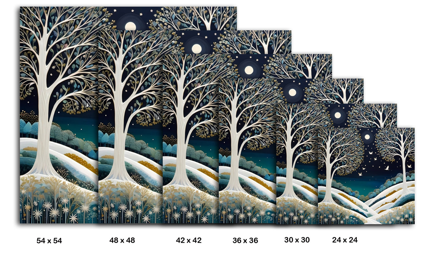 Snowy Night Scene