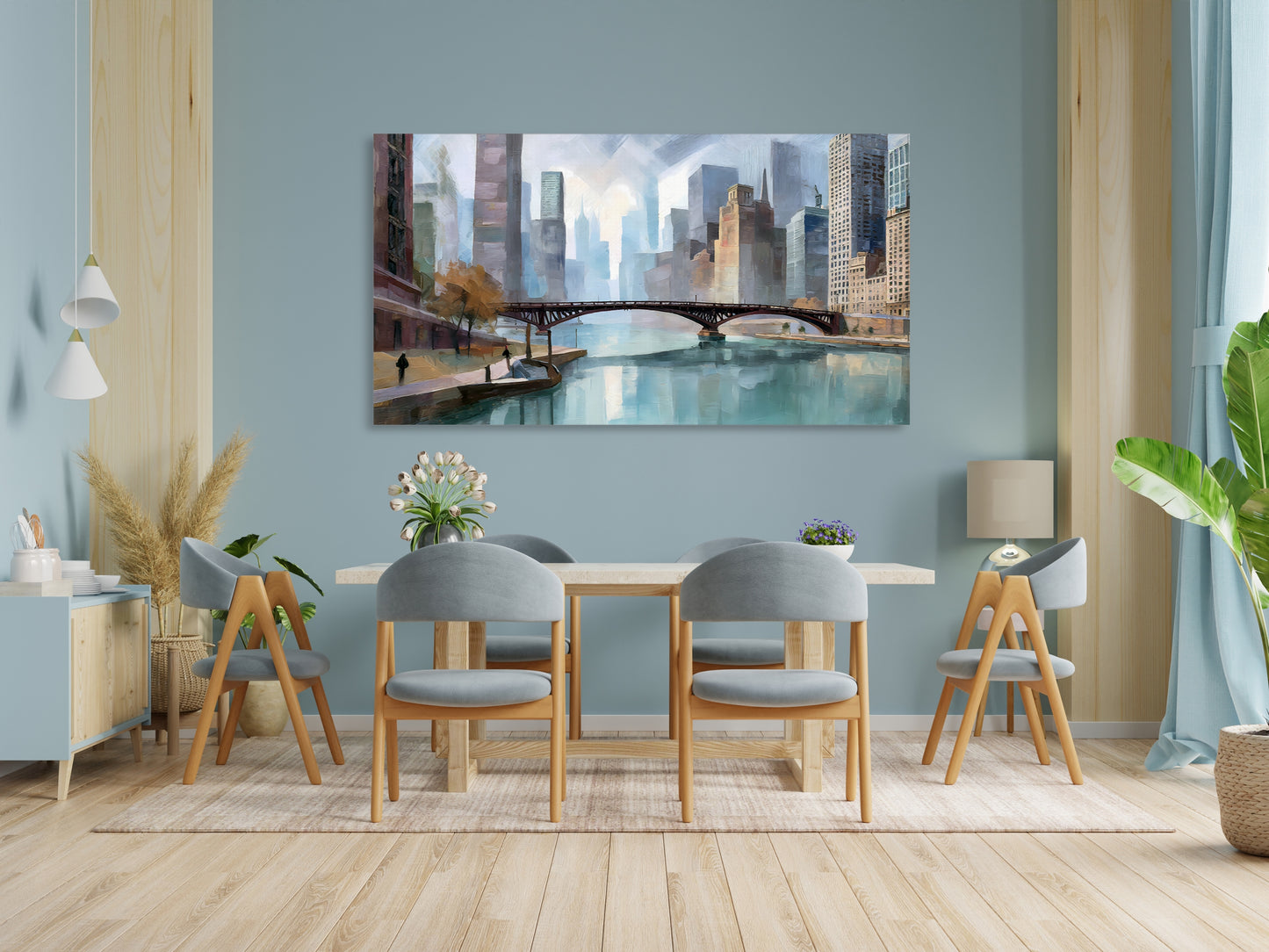 City River Reflection