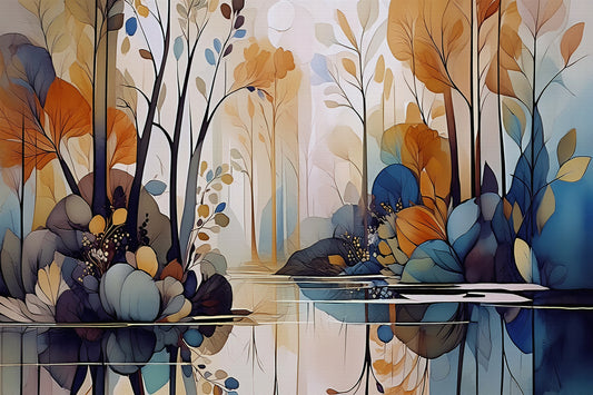 Serene Forest Reflection