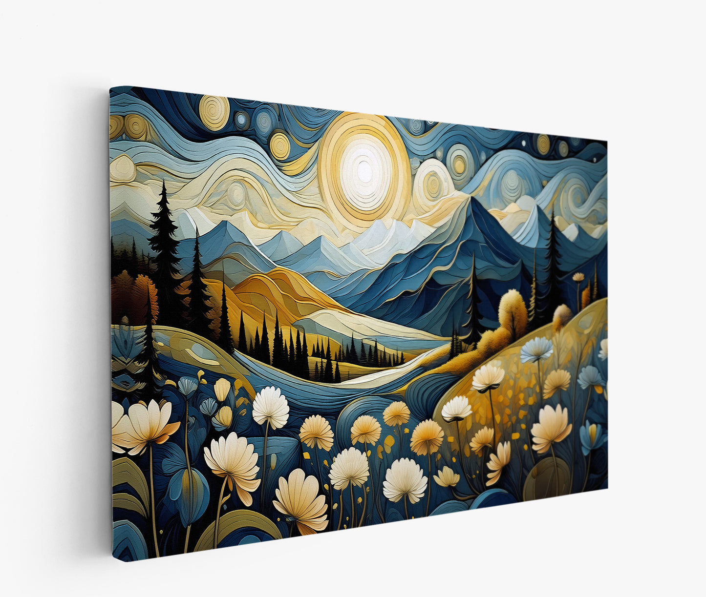 Sunlit Mountain Valley