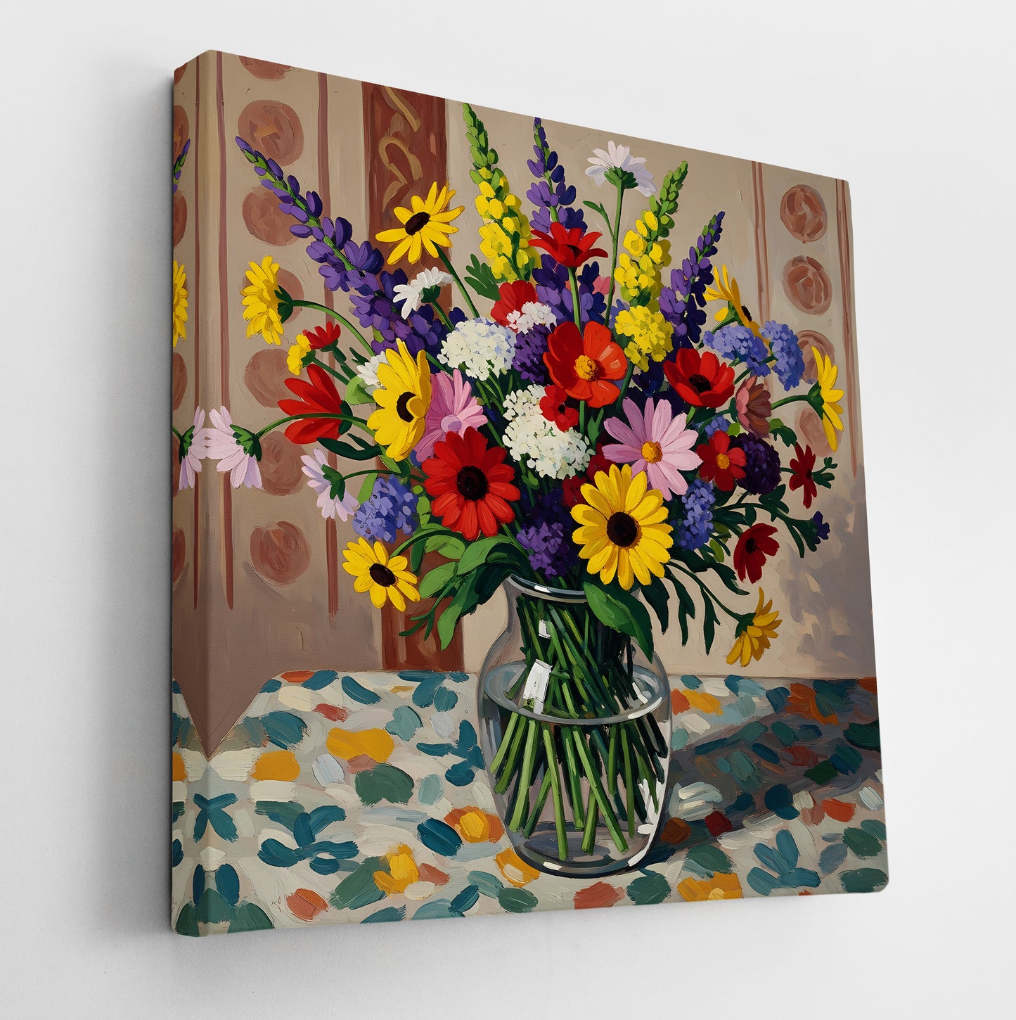 Wildflowers In A Gass Vase