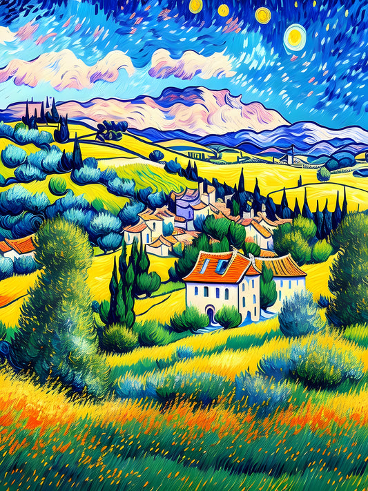 Village In The Hills Of Provence I