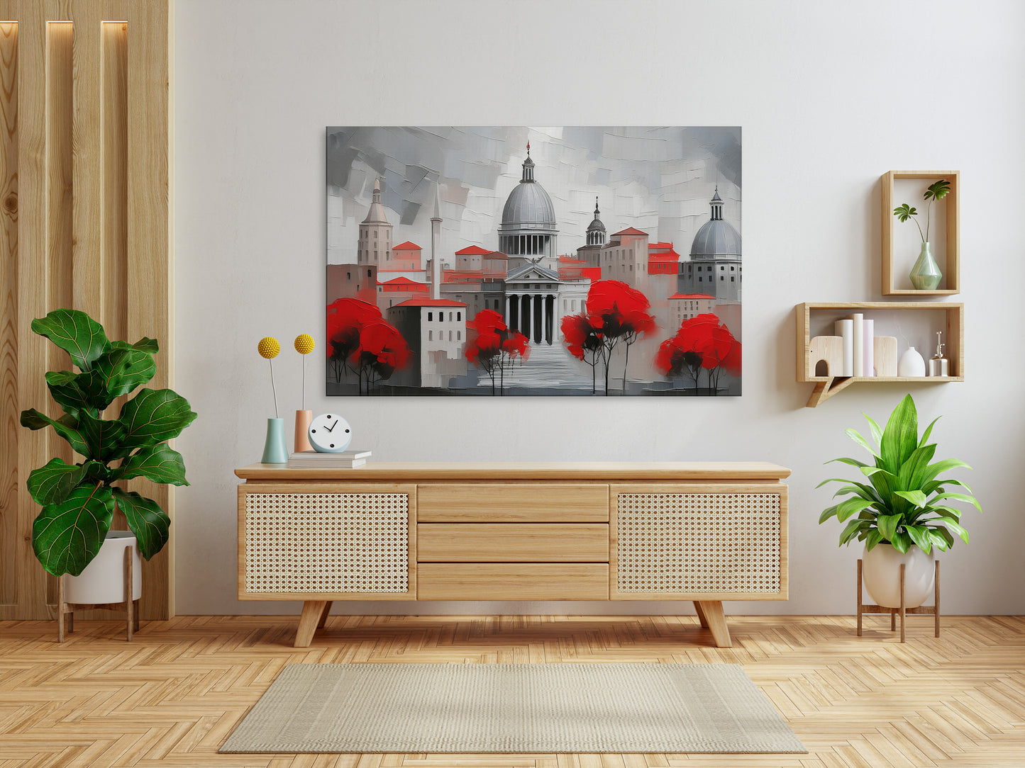 Roman Reverie In Red