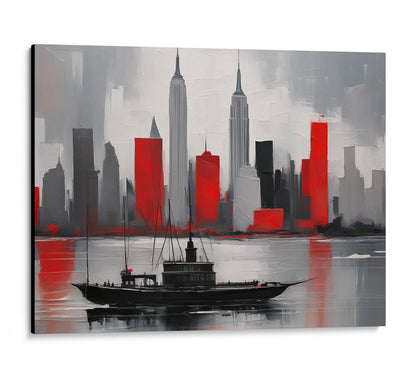 Cityscape In Red
