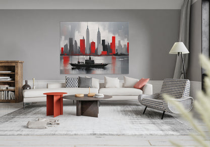 Cityscape In Red