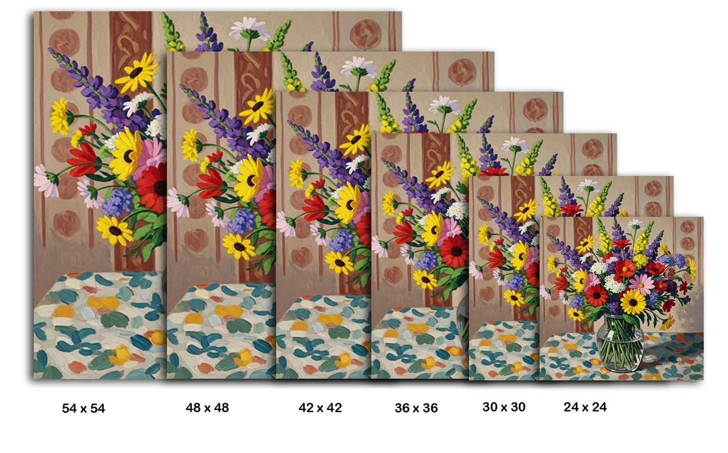Wildflowers In A Gass Vase