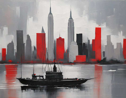 Cityscape In Red