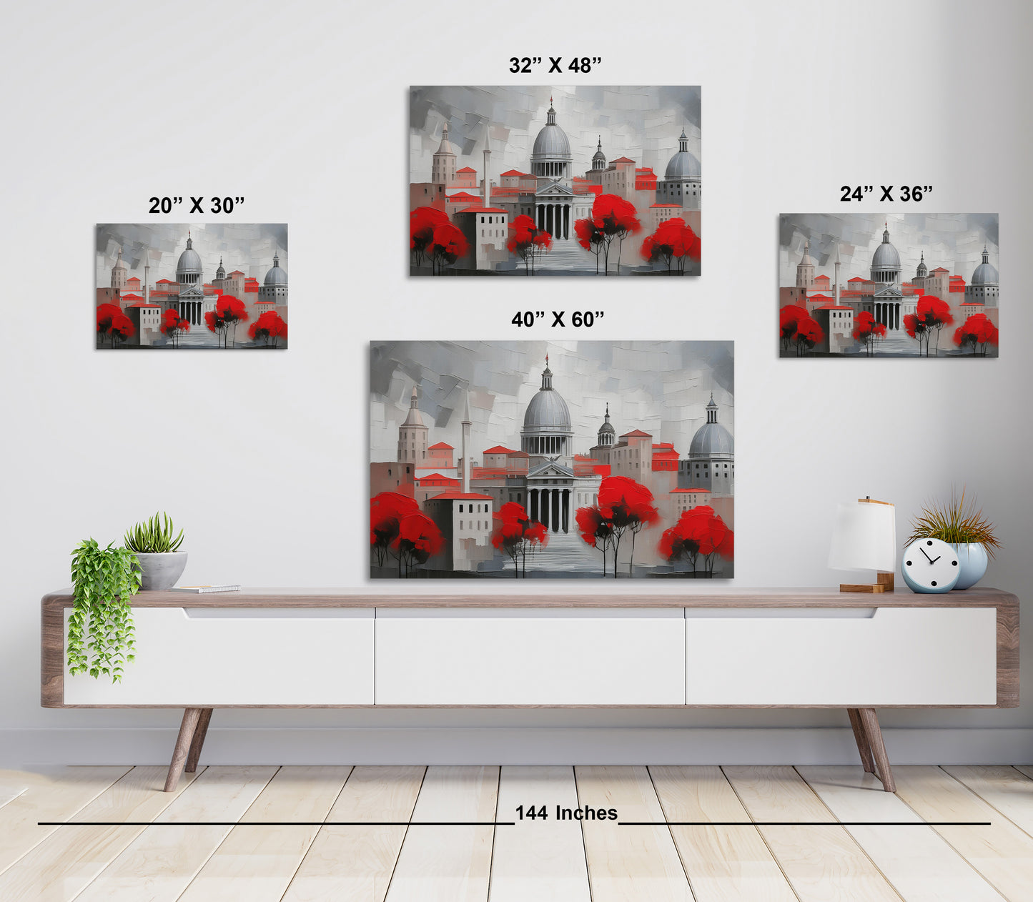 Roman Reverie In Red
