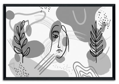 Bohemian Life BW Painting Print