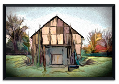 Boho Barn Painting Print