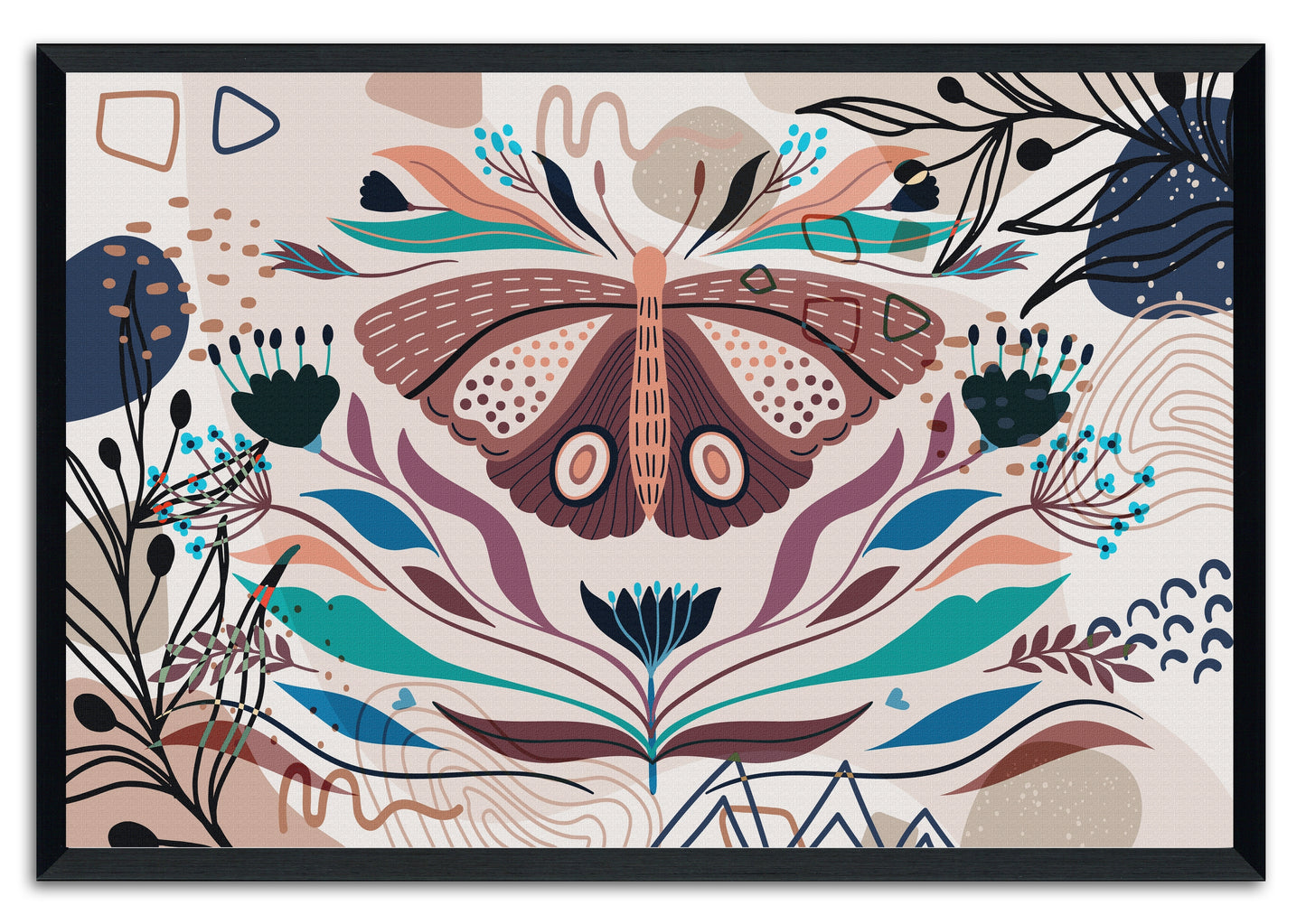 Boho Butterfly 156 Painting Print