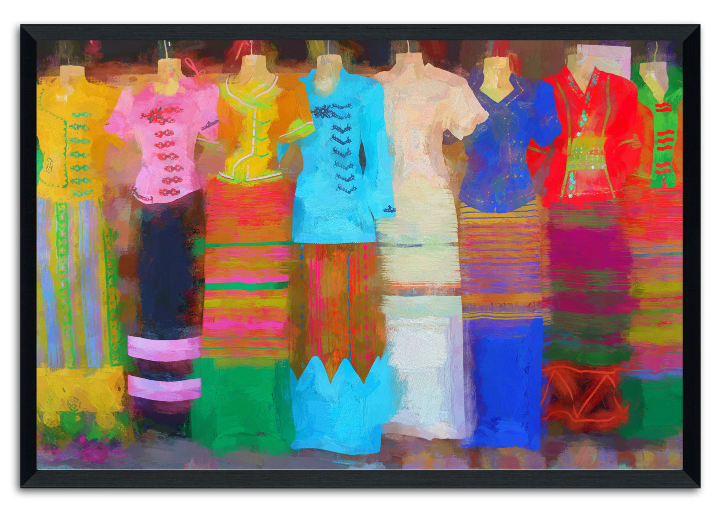 Boho Dresses 205 Painting Print