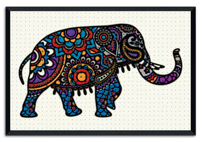 Boho Elephant 707 Painting Print