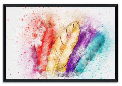 Boho Feathers 545 Painting Print