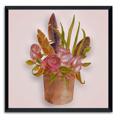 Boho Floral Arrangement I Painting Print