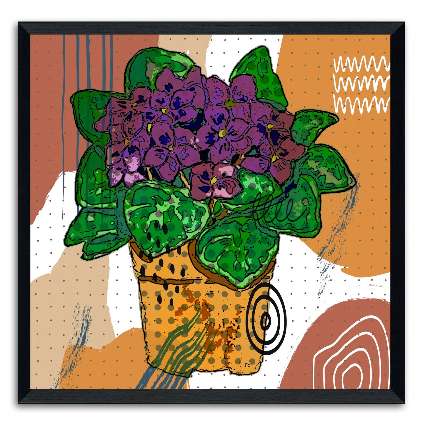 Boho Flowers 164 Painting Print
