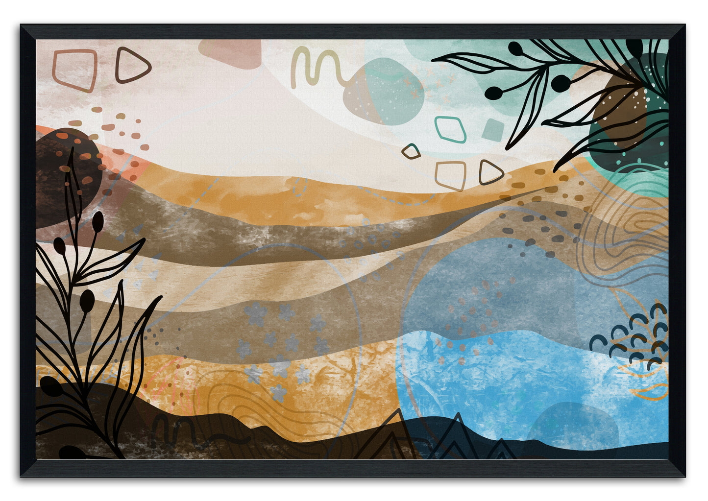 Boho Landscape 303 Painting Print
