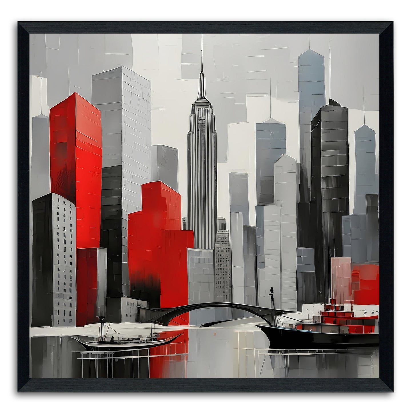 City Of Red Reflections