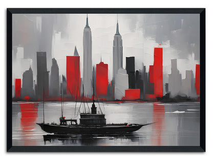 Cityscape In Red