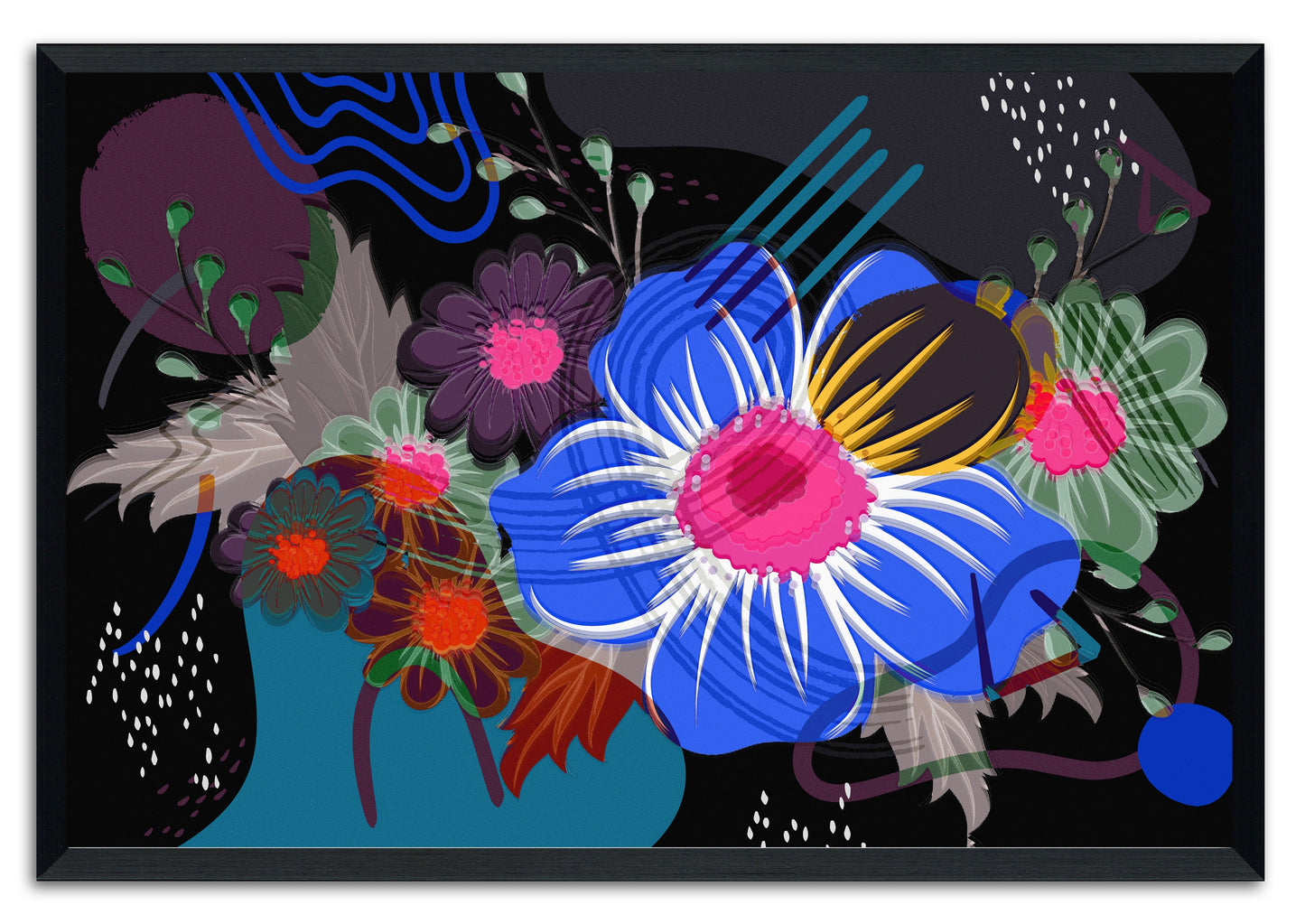 Flower Power 510 Painting Print