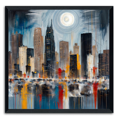 Illuminated Cityscape
