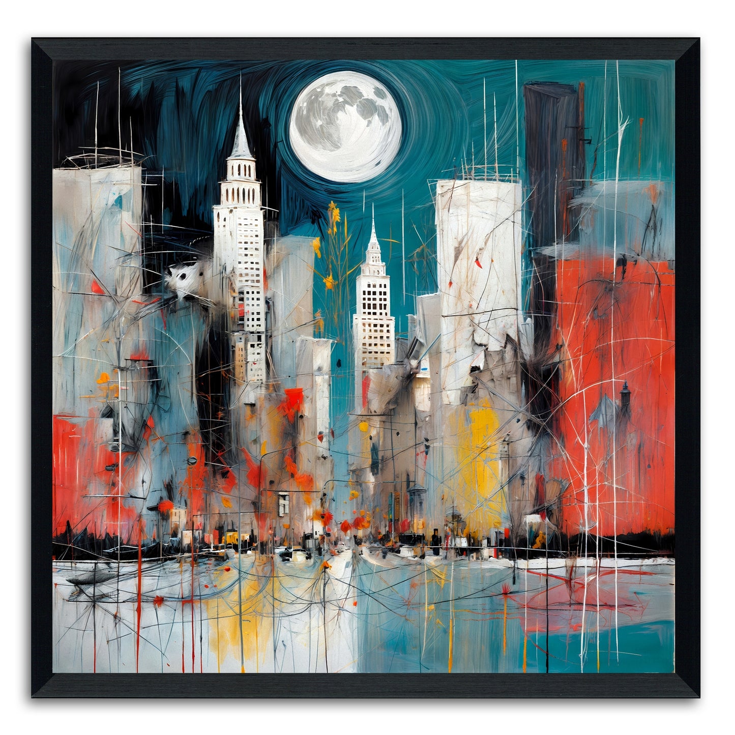 Moonlit Cityscape
