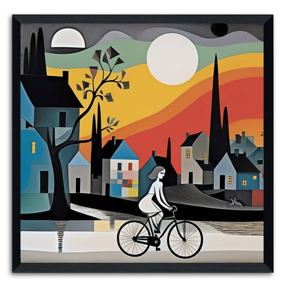 Moonlit Cyclist