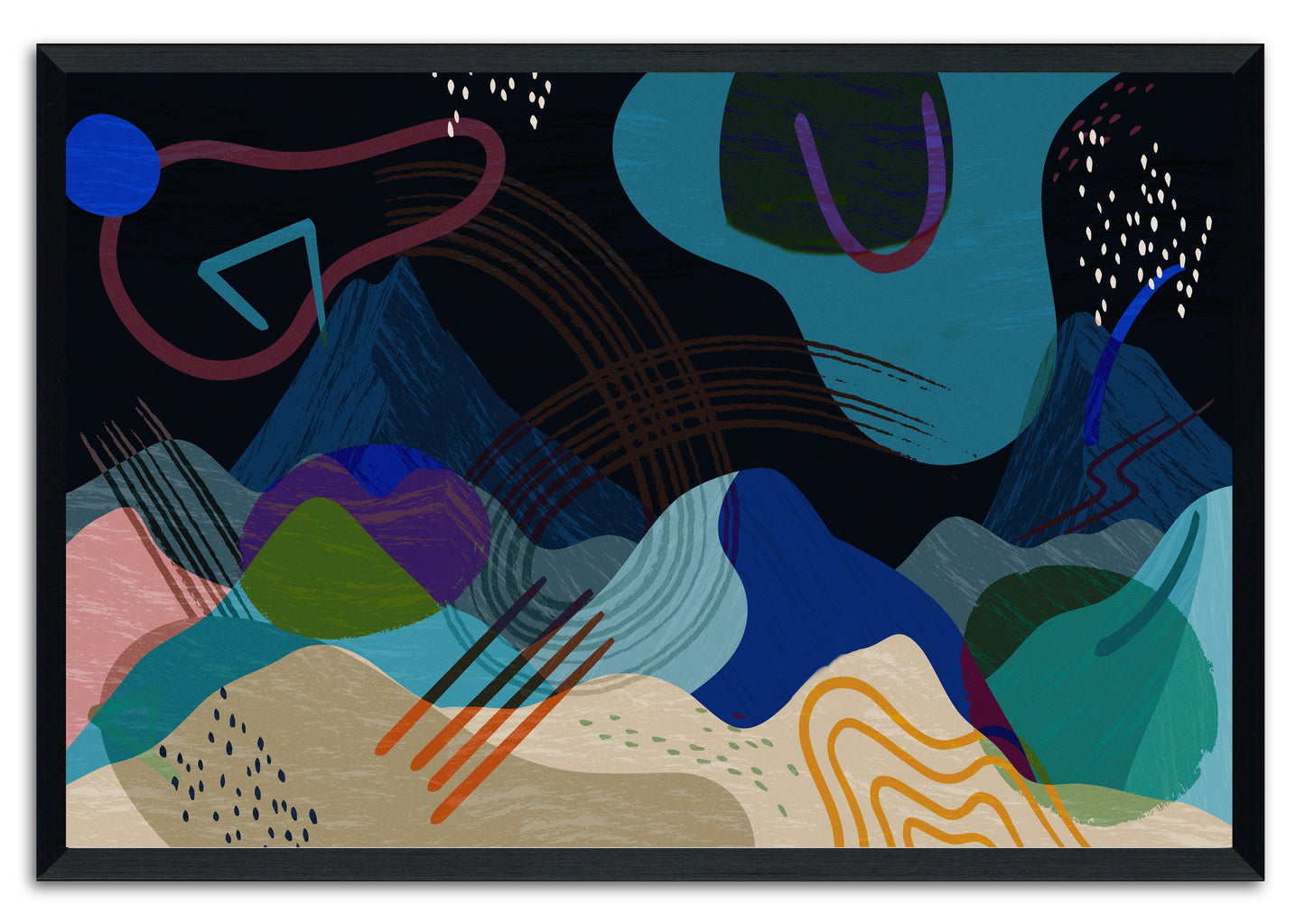 Mountain High 522 Painting Print