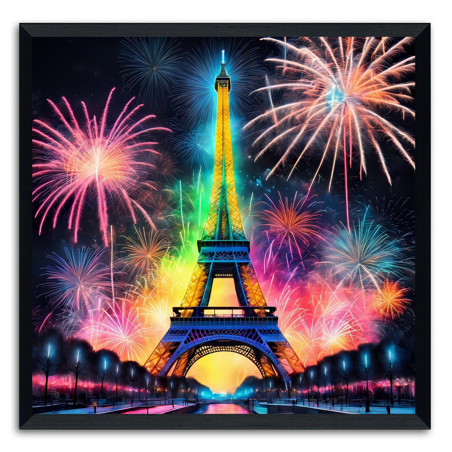Rainbow Eiffel Tower