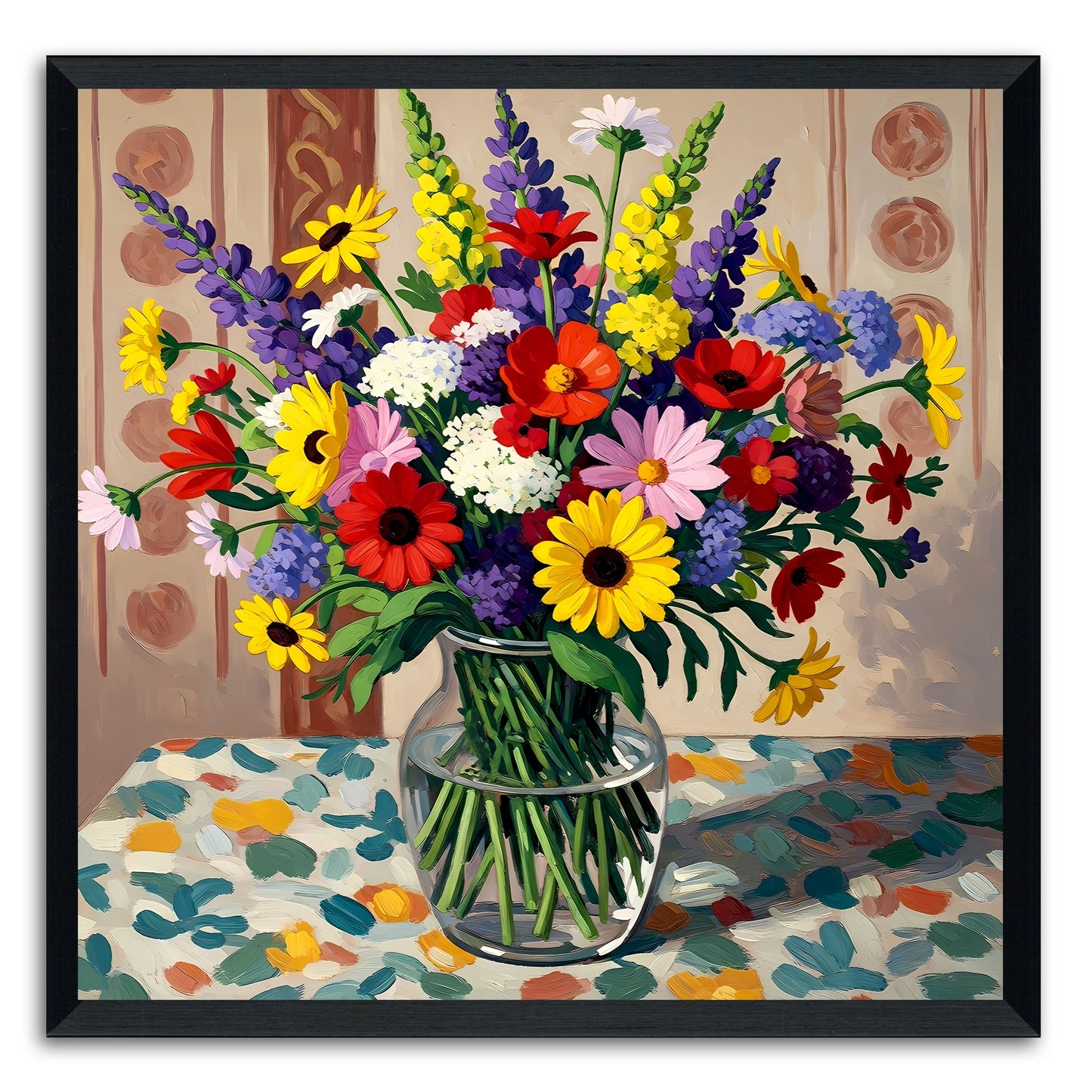 Wildflowers In A Gass Vase