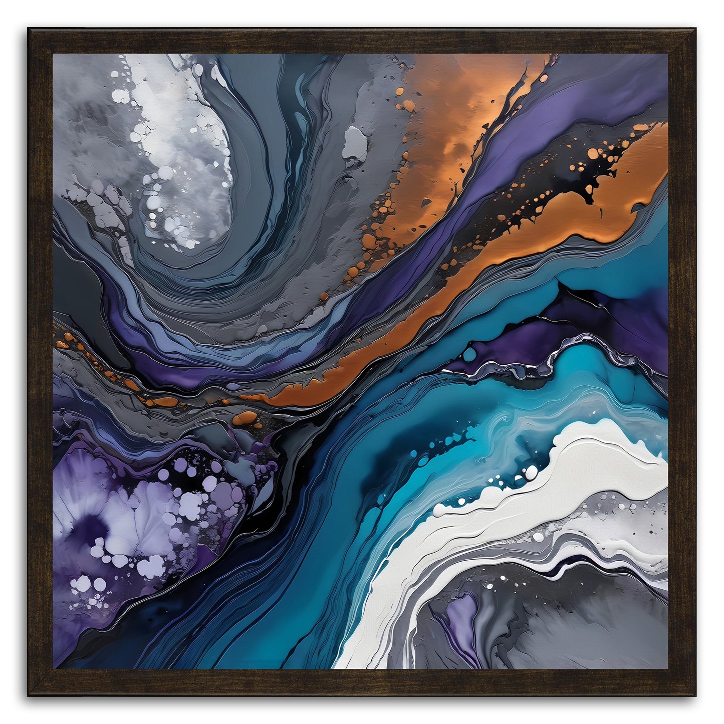 Blue And Purple Swirl