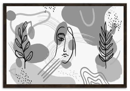 Bohemian Life BW Painting Print