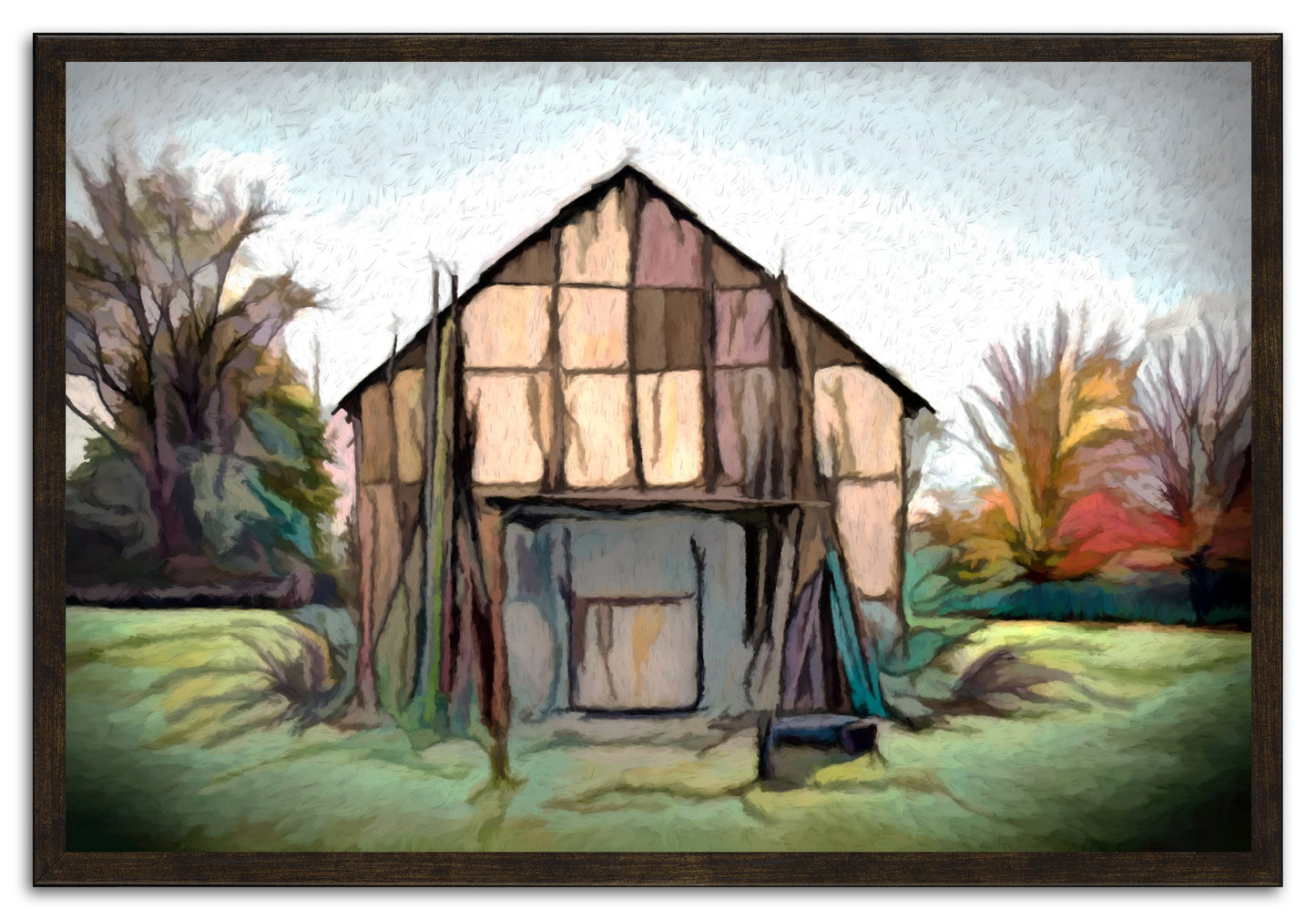 Boho Barn Painting Print