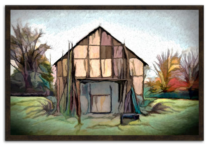 Boho Barn Painting Print