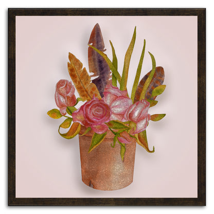 Boho Floral Arrangement I Painting Print