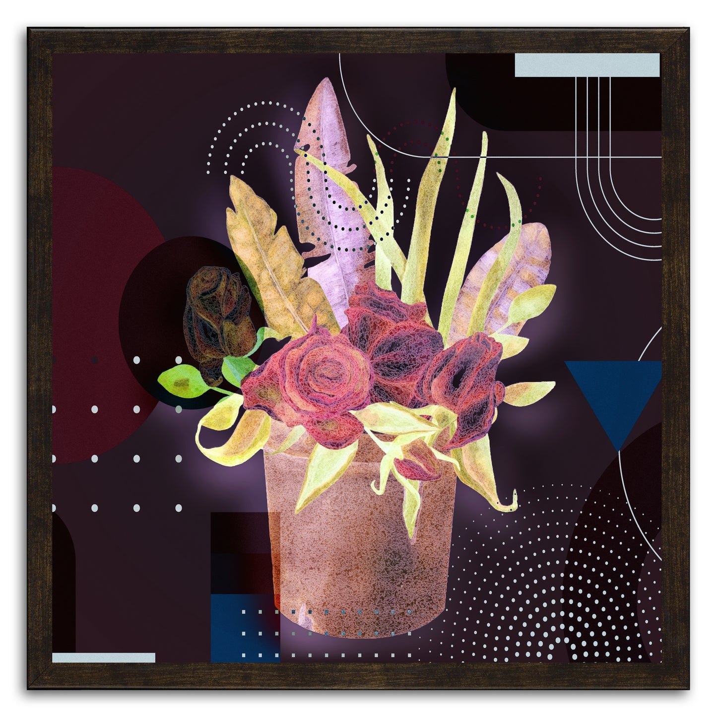 Boho Flowers And Feather 689